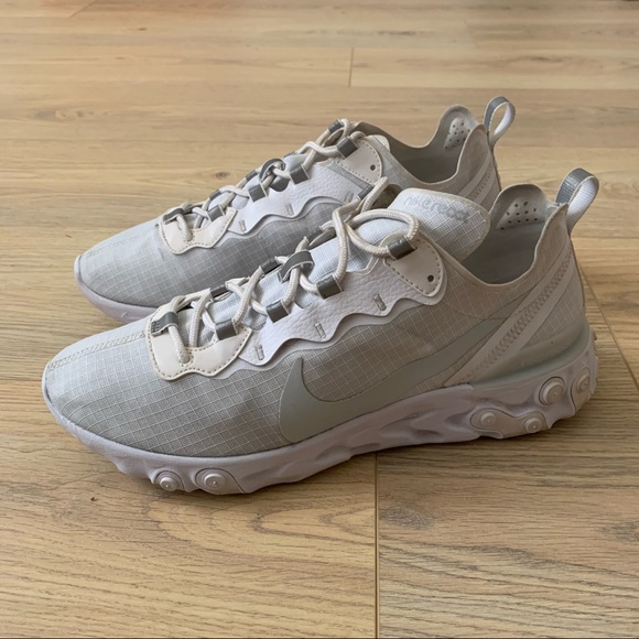 Nike React Element 55 Pure Platinum Mens Size 10.5 - Picture 3 of 6